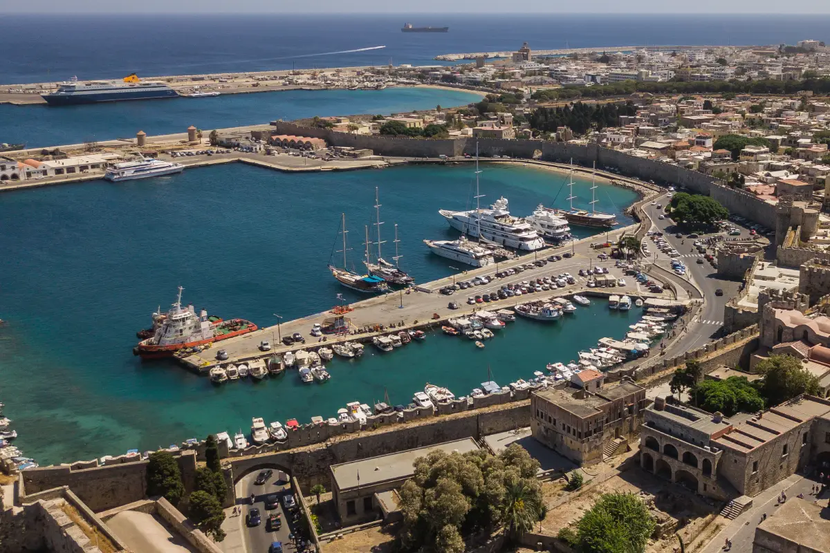 Cityscape of Rhodes