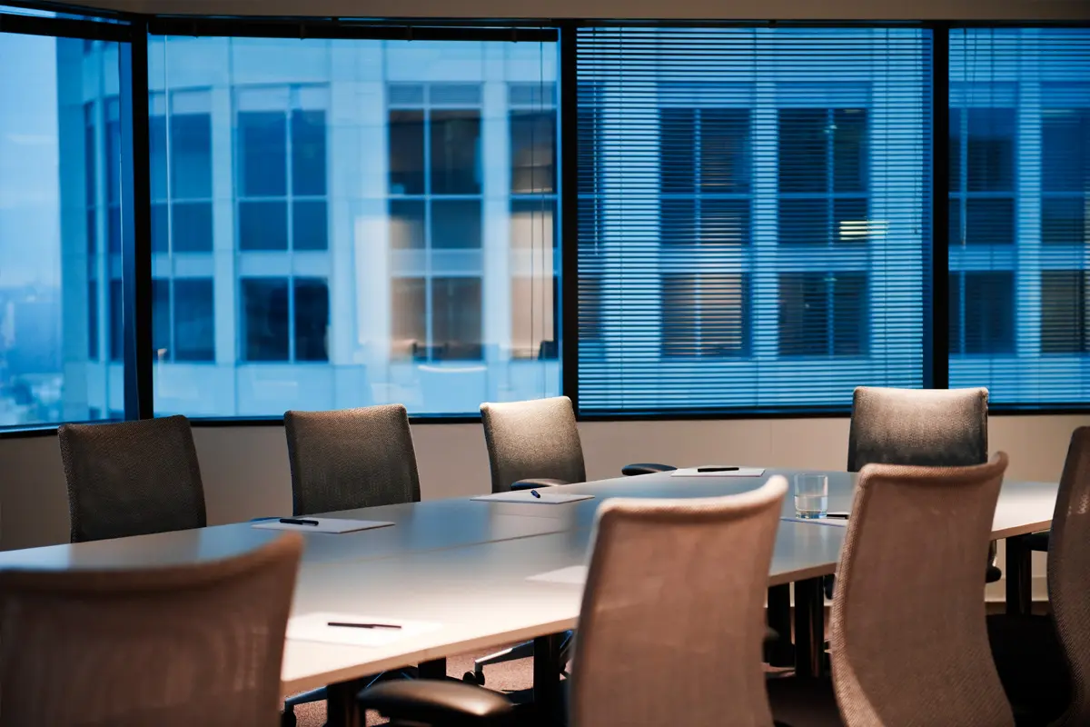 Conference room in a modern law firm office