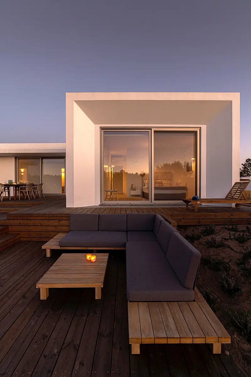 Modern villa with pool and deck